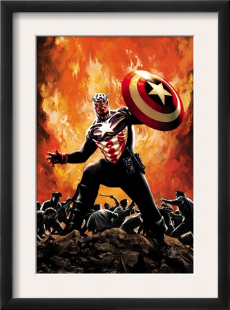 Captain America #35 Cover: Captain America by Butch Guice Pricing Limited Edition Print image