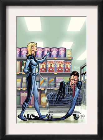 Marvel Adventures Fantastic Four #40 Cover: Invisible Woman And Mr. Fantastic by Clayton Henry Pricing Limited Edition Print image