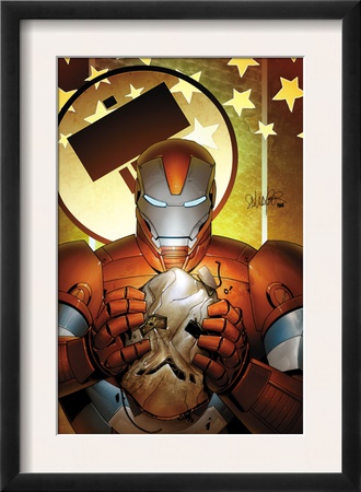 Invincible Iron Man #19 Cover: Iron Patriot by Salvador Larroca Pricing Limited Edition Print image