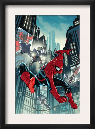 Timestorm 2009/2099: Spider-Man One-Shot #1 Cover: Spider-Man Fighting by Paul Renaud Pricing Limited Edition Print image