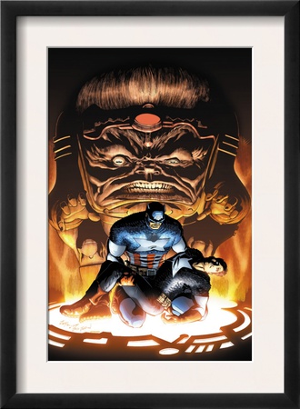 Captain America And The Falcon #8 Cover: Captain America And Modok by Joe Bennett Pricing Limited Edition Print image