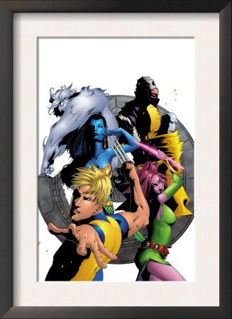 Exiles #50 Cover: Mimic, Blink, Sasquatch, Namora, Beak And Exiles by Mizuki Sakakibara Pricing Limited Edition Print image