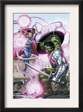 World War Hulk #4 Cover: Hulk And Dr. Strange by John Romita Jr. Pricing Limited Edition Print image