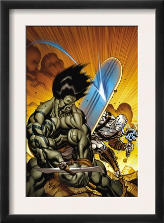 Skaar: Son Of Hulk #7 Cover: Skaar And Silver Surfer by Ed Mcguiness Pricing Limited Edition Print image