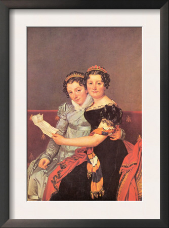 Portrait Of The Daughters Of Joseph Bonaparte by Jacques-Louis David Pricing Limited Edition Print image