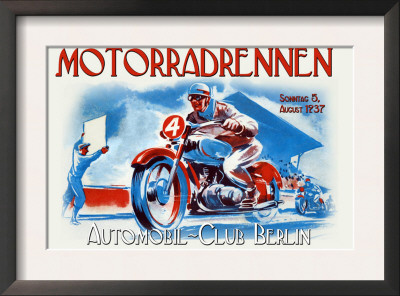 Motorradrennen - Auto Club Berlin by Jason Pierce Pricing Limited Edition Print image