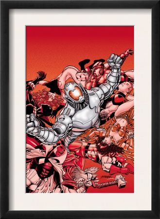 Avengers #22 Cover: Ultron And Avengers by George Perez Pricing Limited Edition Print image