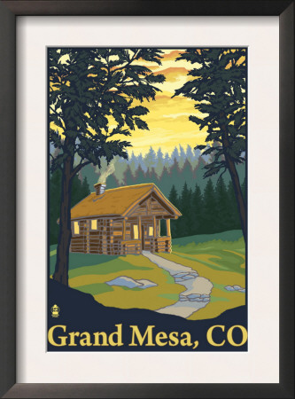 Grand Mesa, Colorado - Cabin Scene, C.2009 by Lantern Press Pricing Limited Edition Print image