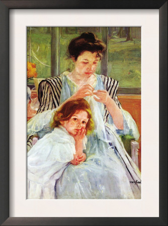 Young Mother Sewing by Mary Cassatt Pricing Limited Edition Print image