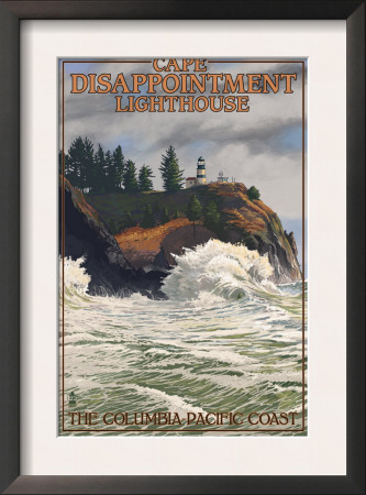 Cape Disappointment Lighthouse - The Columbia-Pacific Coast, C.2009 by Lantern Press Pricing Limited Edition Print image