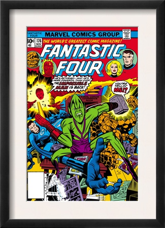 Fantastic Four #176 Cover: Thing by George Perez Pricing Limited Edition Print image
