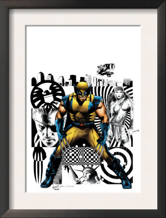 Wolverine #27 Cover: Wolverine, Nick Fury And Elektra by Greg Land Pricing Limited Edition Print image
