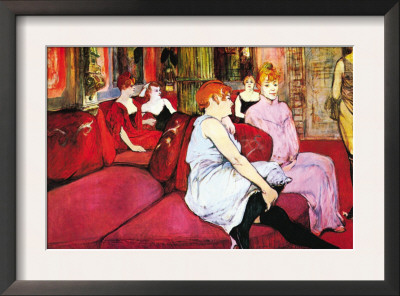 Salon In The Rue De Moulins by Henri De Toulouse-Lautrec Pricing Limited Edition Print image