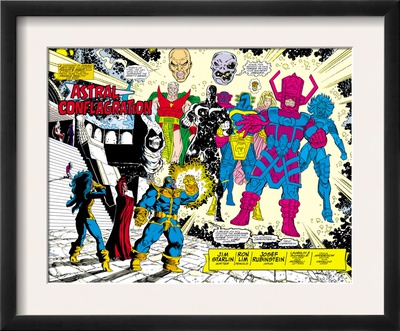 Infinity Gauntlet #5 Group: Thanos by George Perez Pricing Limited Edition Print image