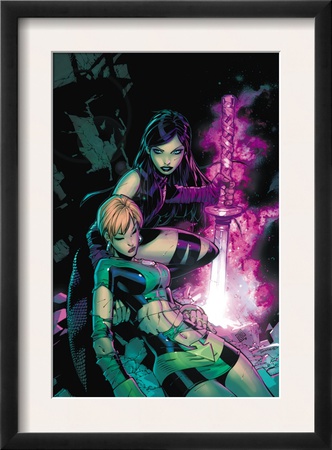 Uncanny X-Men #464 Cover: Psylocke And Marvel Girl by Chris Bachalo Pricing Limited Edition Print image
