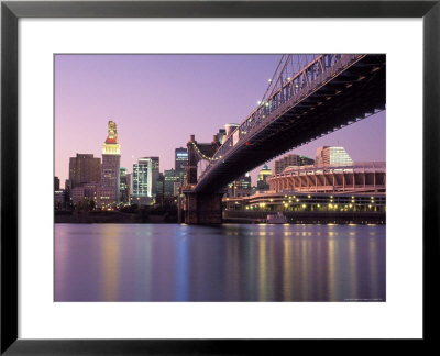 Bridge Over A River At Night by Fogstock Llc Pricing Limited Edition Print image