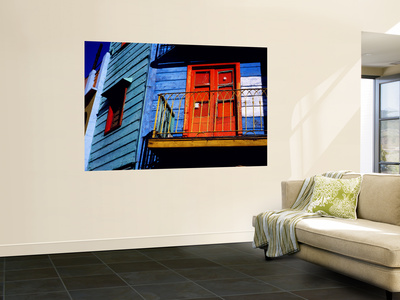 Brightly Painted Door And House, La Boca by Corey Wise Pricing Limited Edition Print image