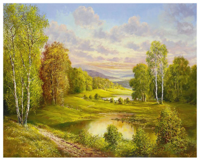 Idyllic Scene by Helmut Glassl Pricing Limited Edition Print image