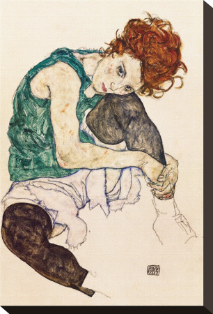The Artist's Wife by Egon Schiele Pricing Limited Edition Print image