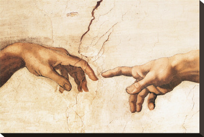 Creation Of Adam (Detail) by Michelangelo Buonarroti Pricing Limited Edition Print image