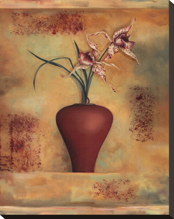 Spotted Orchid In Vase by Louise Montillio Pricing Limited Edition Print image
