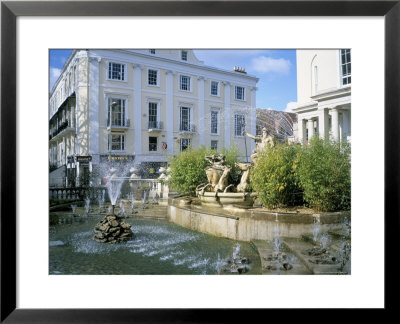 Neptune Fountain And The Promenade, Cheltenham, Gloucestershire, England, United Kingdom by David Hunter Pricing Limited Edition Print image