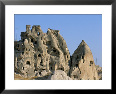 Houses In Rock Formations, Cappadocia, Anatolia, Turkey by Alison Wright Pricing Limited Edition Print image