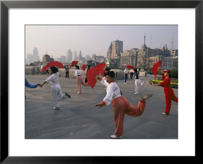 Morning Dancing On The Bund, Shanghai, China by Keren Su Pricing Limited Edition Print image