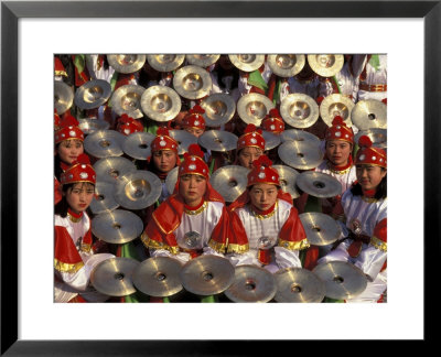 Cymbals Performance At Chinese New Year Celebration, Beijing, China by Keren Su Pricing Limited Edition Print image