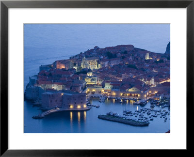 Croatia, Southern Dalmatia, Dubrovnik, Old Town And Harbour by Walter Bibikow Pricing Limited Edition Print image