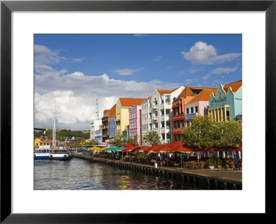 Stores On Handelskade, Punda District, Willemstad, Curacao, Netherlands Antilles, West Indies by Richard Cummins Pricing Limited Edition Print image
