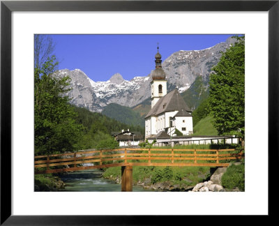 Church At Ramsau, Bavaria, Germany, Europe by Gavin Hellier Pricing Limited Edition Print image