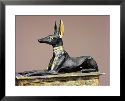 The King In The Form Of The God Anubis, From The Tomb Of Tutankhamun, Thebes, Egypt by Robert Harding Pricing Limited Edition Print image