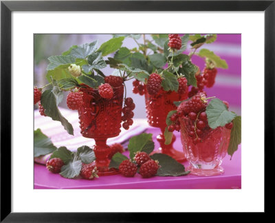 Small Bouquets Of Raspberries And Redcurrants by Friedrich Strauss Pricing Limited Edition Print image