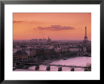 Eiffel Tower And River Seine, Paris, France by Walter Bibikow Pricing Limited Edition Print image