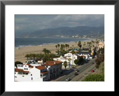 Beach Houses, Santa Monica State Beach Park, Santa Monica, Los Angeles, California by Walter Bibikow Pricing Limited Edition Print image