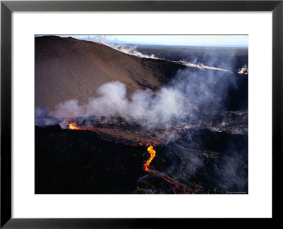 Lava Flow Of Kilauea Volcano, Kilauea, Hawaii by Peter Hendrie Pricing Limited Edition Print image