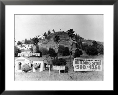 Real Estate Agent Roger W. Salmon's Office On Hollywood Hillside by Alfred Eisenstaedt Pricing Limited Edition Print image