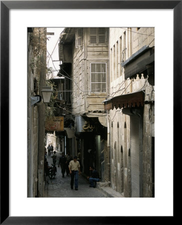 Narrow Street In The Armenian Area Of Aleppo, Syria, Middle East by Alison Wright Pricing Limited Edition Print image