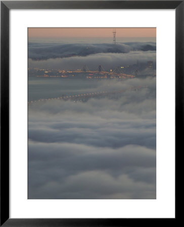 Fog Bank From The Berkeley Hills, San Francisco Bay, California by Josh Anon Pricing Limited Edition Print image
