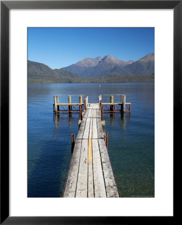 Jetty, Lake Te Anau, Fjordland, South Island, New Zealand by David Wall Pricing Limited Edition Print image