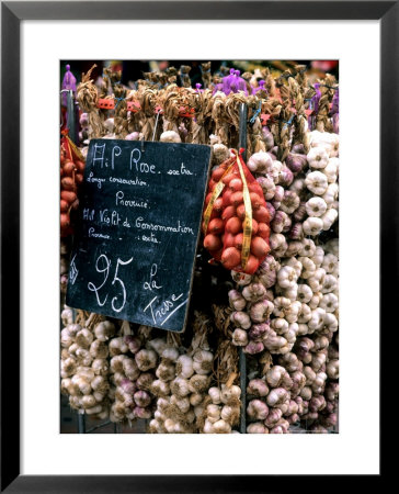 Ropes Of Garlic In Local Shop, Nice, France by Bill Bachmann Pricing Limited Edition Print image
