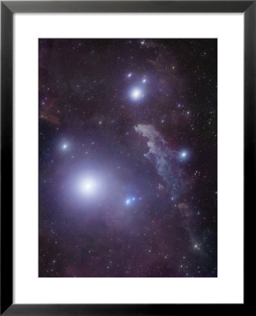 Supergiant Rigel And Ic 2118 In Eridanus, Cederblad 41, The Witch Head Nebula by Stocktrek Images Pricing Limited Edition Print image