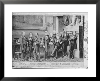 Seine Deputies, Members Of The National Defence Government On 4Th September 1870, 1870 by Eugene Appert Pricing Limited Edition Print image