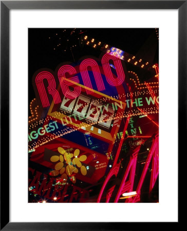 Amalgamation Of Neon Signs, Reno, Usa by Mark & Audrey Gibson Pricing Limited Edition Print image