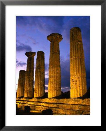 Valley Of Temples At Temple Of Hercules, Agrigento, Italy by Wayne Walton Pricing Limited Edition Print image