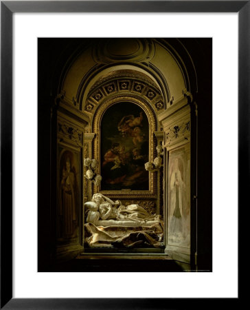 View Of The The Altieri Chapel With The Death Of The Blessed Ludovica Albertoni, 1675 by Giovanni Lorenzo Bernini Pricing Limited Edition Print image