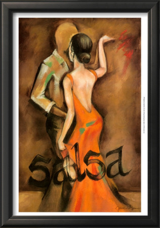 Salsa Dancers by Jennifer Goldberger Pricing Limited Edition Print image