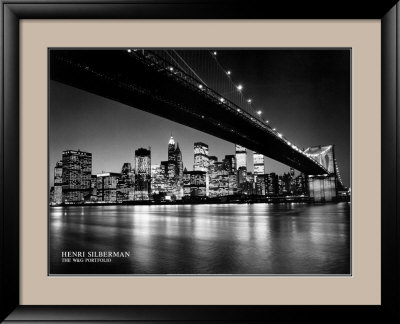 New York, New York, Manhattan Skyline by Henri Silberman Pricing Limited Edition Print image