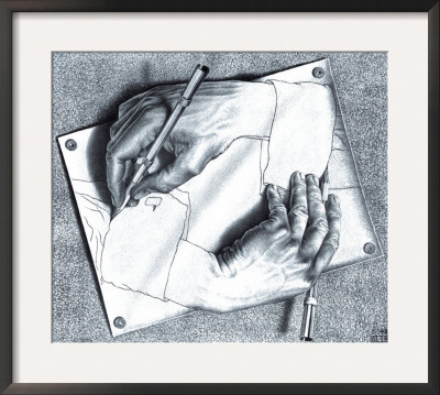 Drawing Hands by M. C. Escher Pricing Limited Edition Print image